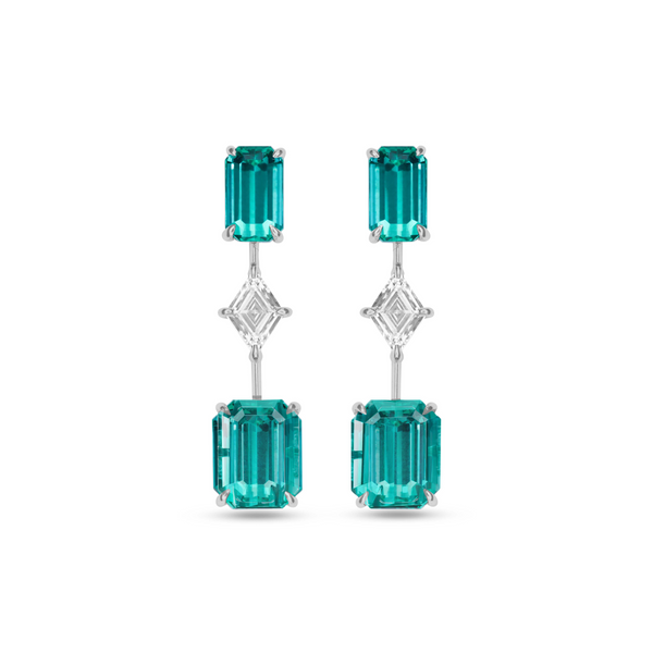 LAGOON Tourmaline & Diamond Earrings - SONYA K. Fine Jewelry
