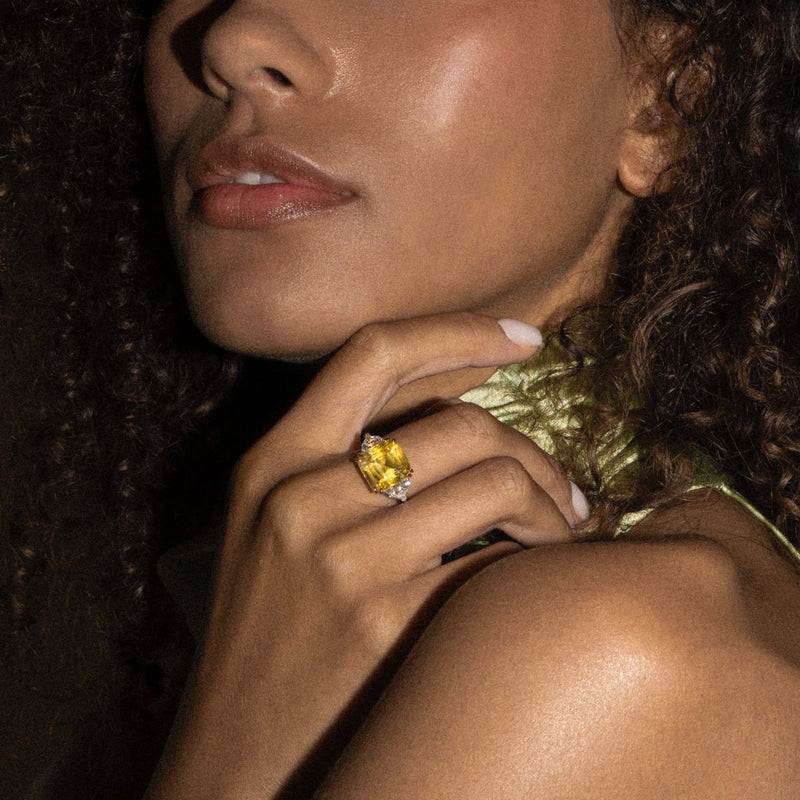 Bridget Yellow Sapphire & Diamond Ring