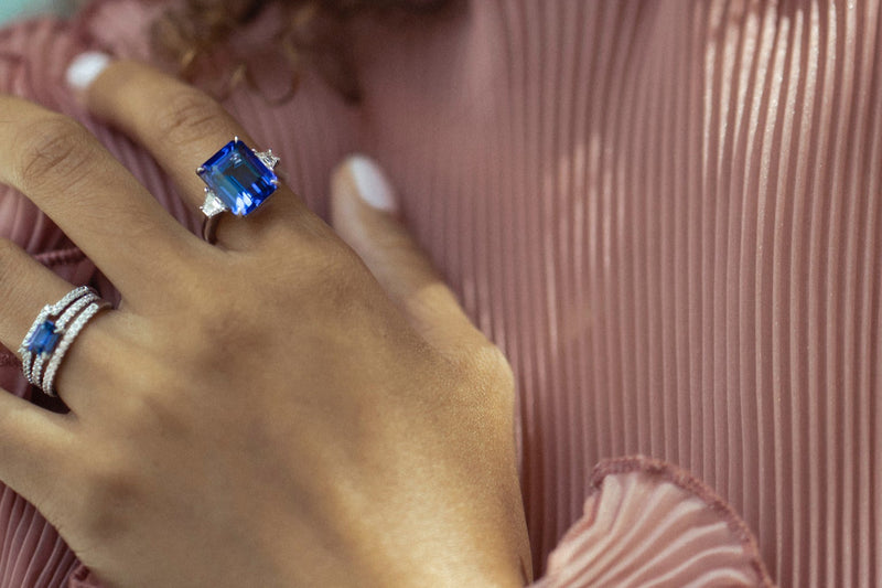 Diana Tanzanite & Diamond Ring