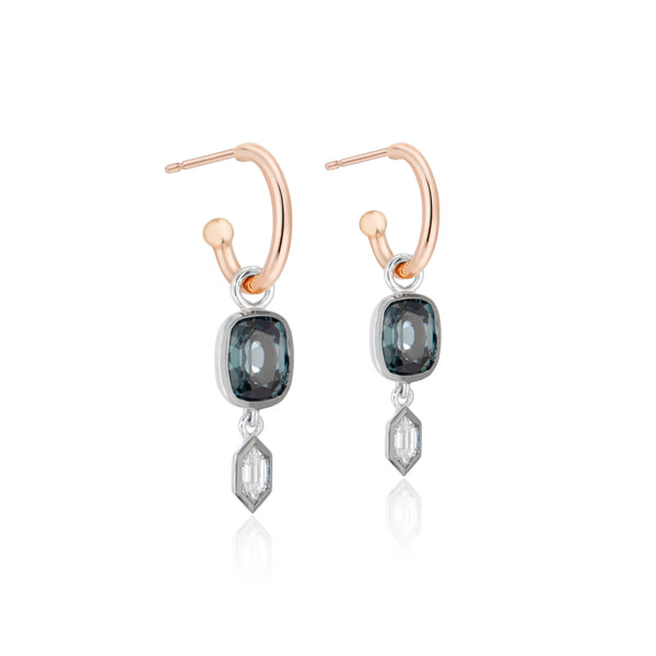 Esti Spinel & Diamond Earrings - SONYA K. Fine Jewelry
