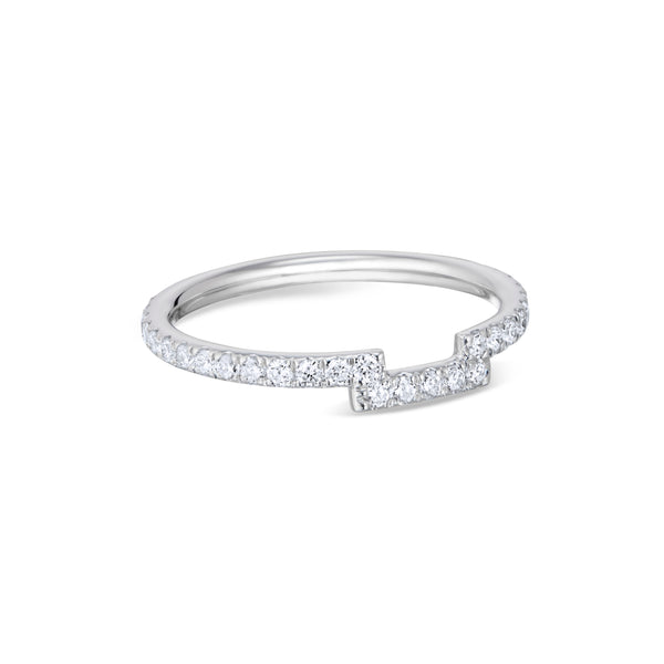 Hugging Eternity Ring, White Gold - SONYA K. Fine Jewelry