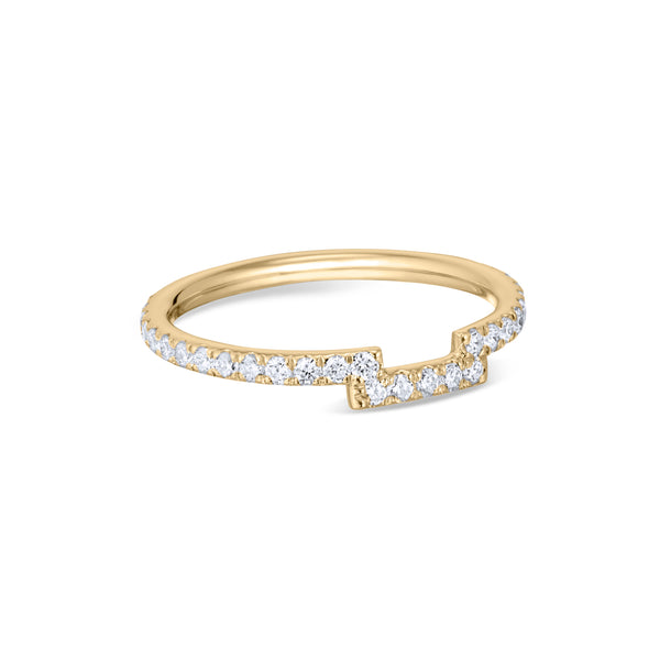 Hugging Eternity Ring, Yellow Gold - SONYA K. Fine Jewelry