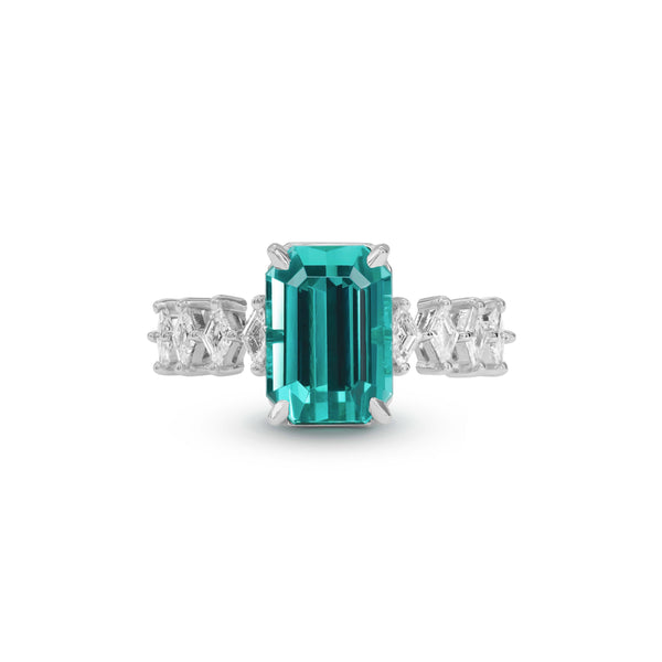 LAGOON Tourmaline & Diamond Ring - SONYA K. Fine Jewelry